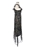 Aqua 100% Polyester Paisley Black Cocktail Dress Size S - photo 4