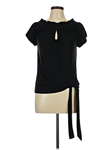 White House Black Market Short Sleeve Blouse (view 1)