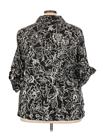 Karen Scott 3/4 Sleeve Button-Down Shirt (view 2)