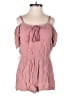 Love Tree 100% Rayon Hearts Pink Romper Size S - photo 1