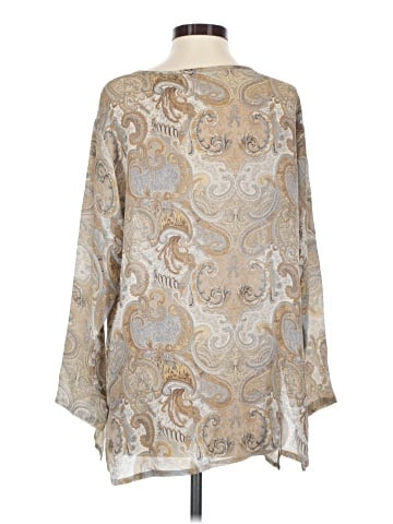 Henri Bendel Long Sleeve Silk Top (view 2)