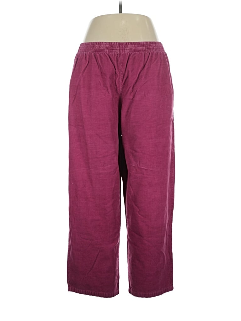 Pre-owned Basic Editions Casual Pants In Purple