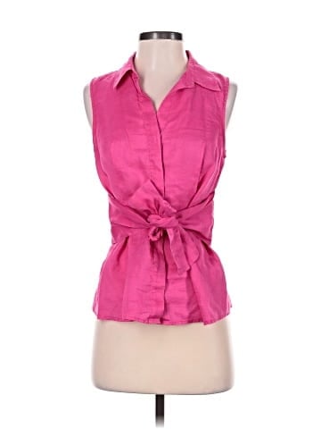 Boston Proper Sleeveless Button-Down Shirt (view 1)