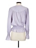Ann Taylor 100% Polyester Purple Long Sleeve Blouse Size S - photo 2