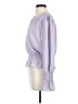 Ann Taylor 100% Polyester Purple Long Sleeve Blouse Size S - photo 5