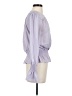Ann Taylor 100% Polyester Purple Long Sleeve Blouse Size S - photo 4