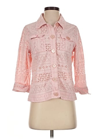 Draper's & Damon's 3/4 Sleeve Button-Down Shirt (view 1)