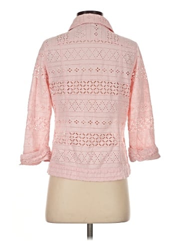 Draper's & Damon's 3/4 Sleeve Button-Down Shirt (view 2)