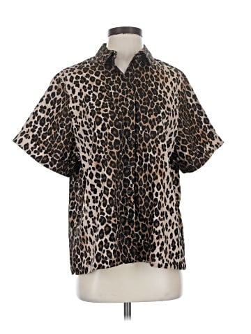 Topshop Short Sleeve Blouse (view 1)
