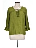 Notations Green 3/4 Sleeve Blouse Size L - photo 1