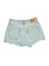 Levi's 100% Cotton Blue Denim Shorts Size 27 waist - photo 2