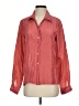 Willow Ridge 100% Silk Color Block Red Long Sleeve Silk Top Size S - photo 1