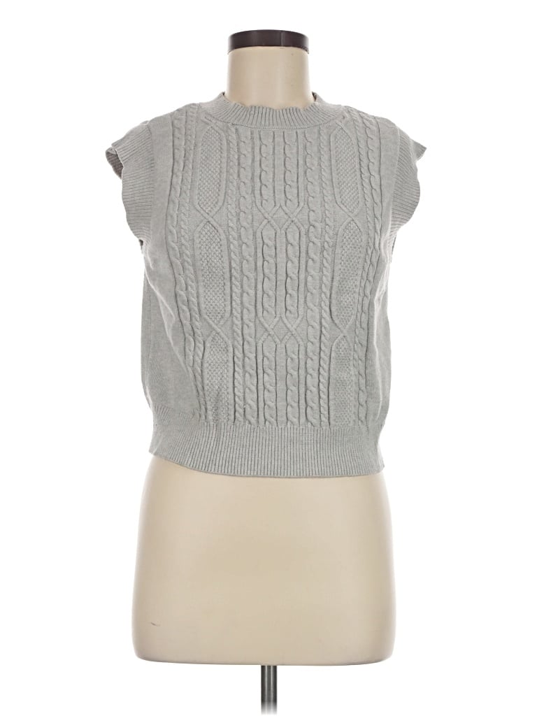 Pre-owned Cyrus Sweater Vest In Gray