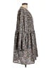 Monki Print Gray Casual Dress Size L - photo 4