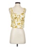 Rose + Olive 100% Polyester Yellow Sleeveless Blouse Size XS - photo 1