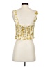 Rose + Olive 100% Polyester Yellow Sleeveless Blouse Size XS - photo 2
