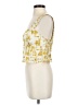 Rose + Olive 100% Polyester Yellow Sleeveless Blouse Size XS - photo 5