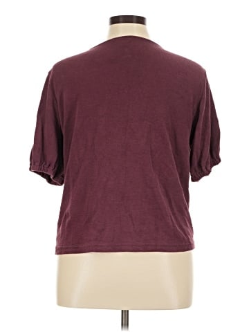 dip Short Sleeve Blouse (view 2)
