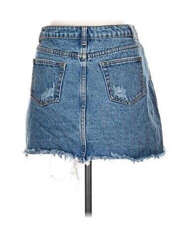 Signature 8 Denim Skirt (view 2)