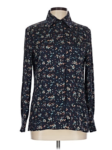 Tucker Long Sleeve Silk Top (view 1)