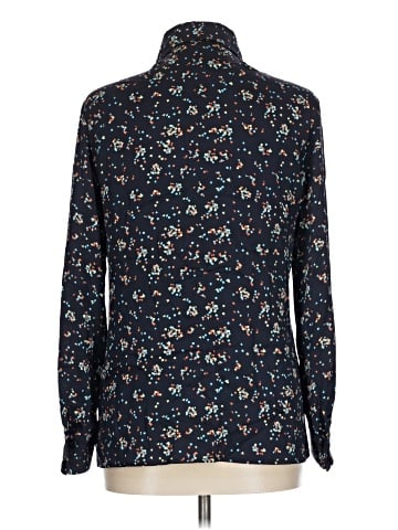 Tucker Long Sleeve Silk Top (view 2)