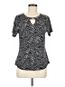 Adrienne Vittadini Black Short Sleeve Top Size M - photo 1