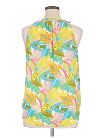 Rose + Olive Sleeveless Blouse (view 2)