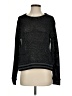 Splendid Metallic Black Pullover Sweater Size S - photo 1