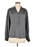 Ryegrass 100% Polyester Gray Long Sleeve Polo Size M - photo 1