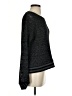 Splendid Metallic Black Pullover Sweater Size S - photo 4