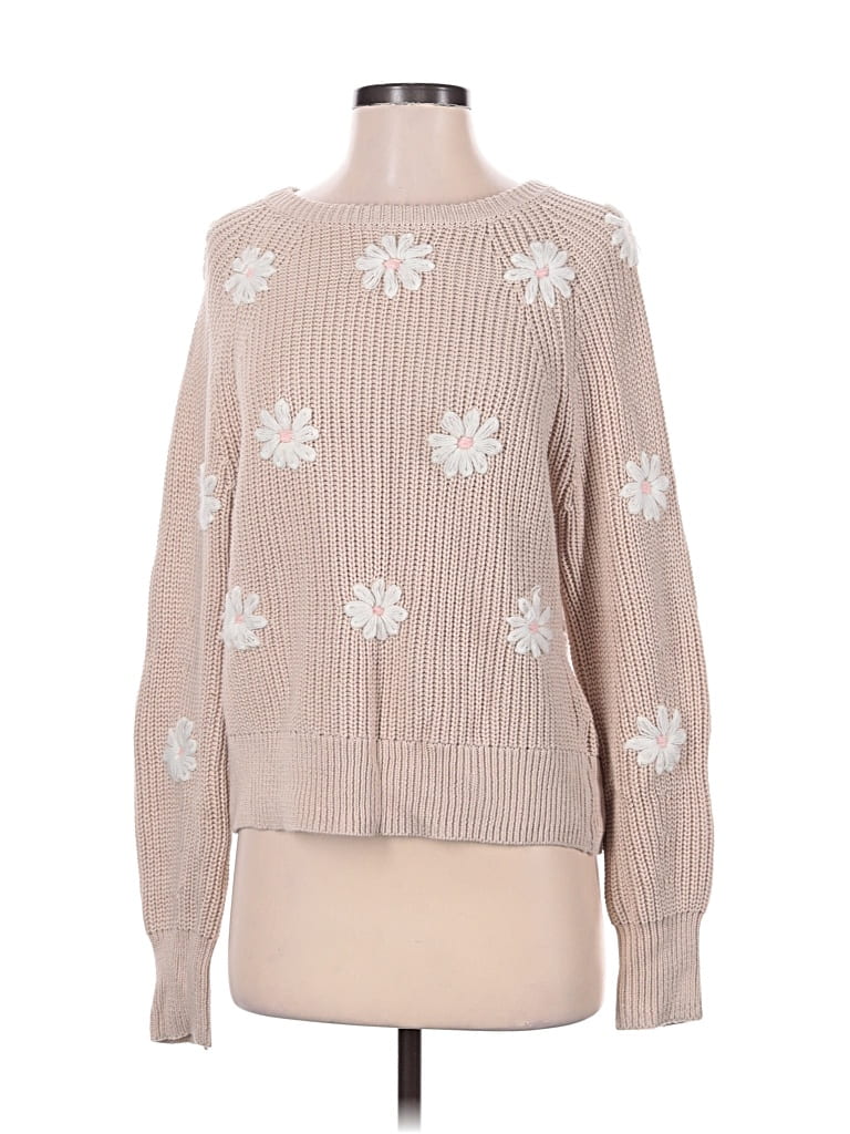 Pre-owned John & Jenn Pullover Sweater In Tan