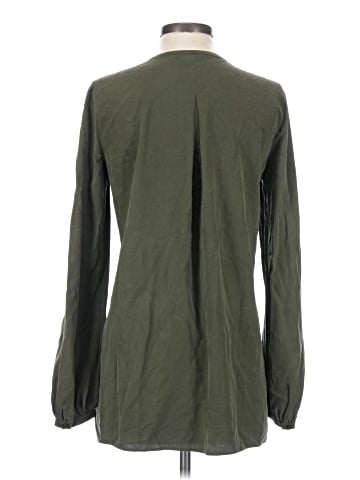Lafayette 148 New York Long Sleeve Silk Top (view 2)