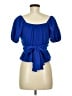 Altar'd State Blue Short Sleeve Blouse Size S - photo 2