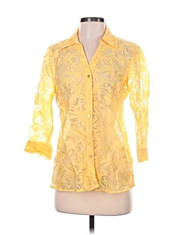 Valerie Stevens 3/4 Sleeve Button-Down Shirt (view 1)