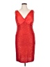 St. John Red Cocktail Dress Size 14 - photo 1