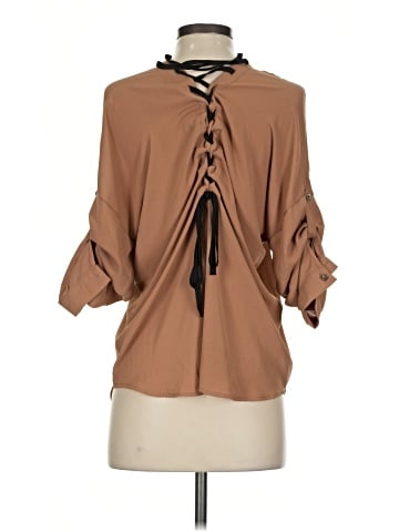 Timing 3/4 Sleeve Blouse (view 2)