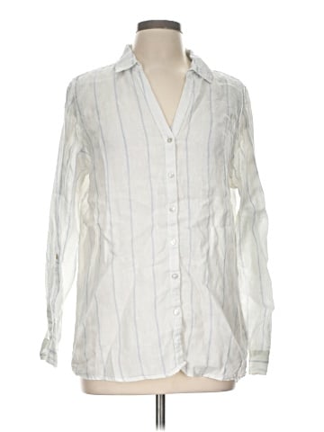 Sigrid Olsen Long Sleeve Button-Down Shirt (view 1)