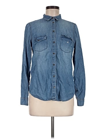 New Look Long Sleeve Button-Down Shirt (view 1)