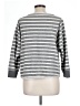 Kut from the Kloth 100% Cotton Stripes Gray Pullover Sweater Size L - photo 2