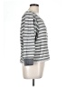 Kut from the Kloth 100% Cotton Stripes Gray Pullover Sweater Size L - photo 4