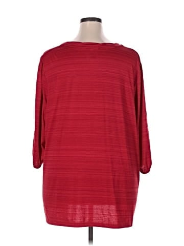 Just My Size 3/4 Sleeve Blouse (view 2)
