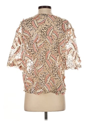 Zara W&B Collection Short Sleeve Blouse (view 2)