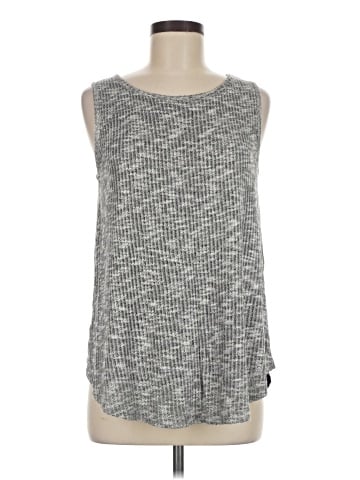 August Silk Sleeveless T-Shirt (view 1)