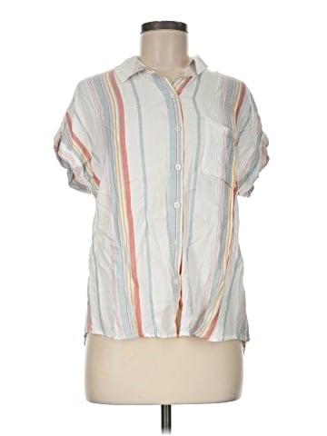 Cosmic Blue Love Short Sleeve Blouse (view 1)