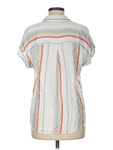 Cosmic Blue Love Short Sleeve Blouse (view 2)