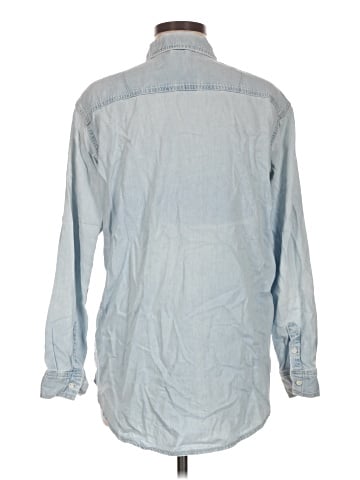 Topshop Long Sleeve Button-Down Shirt (view 2)