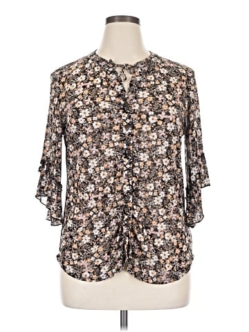 Perseption Concept 3/4 Sleeve Blouse (view 1)