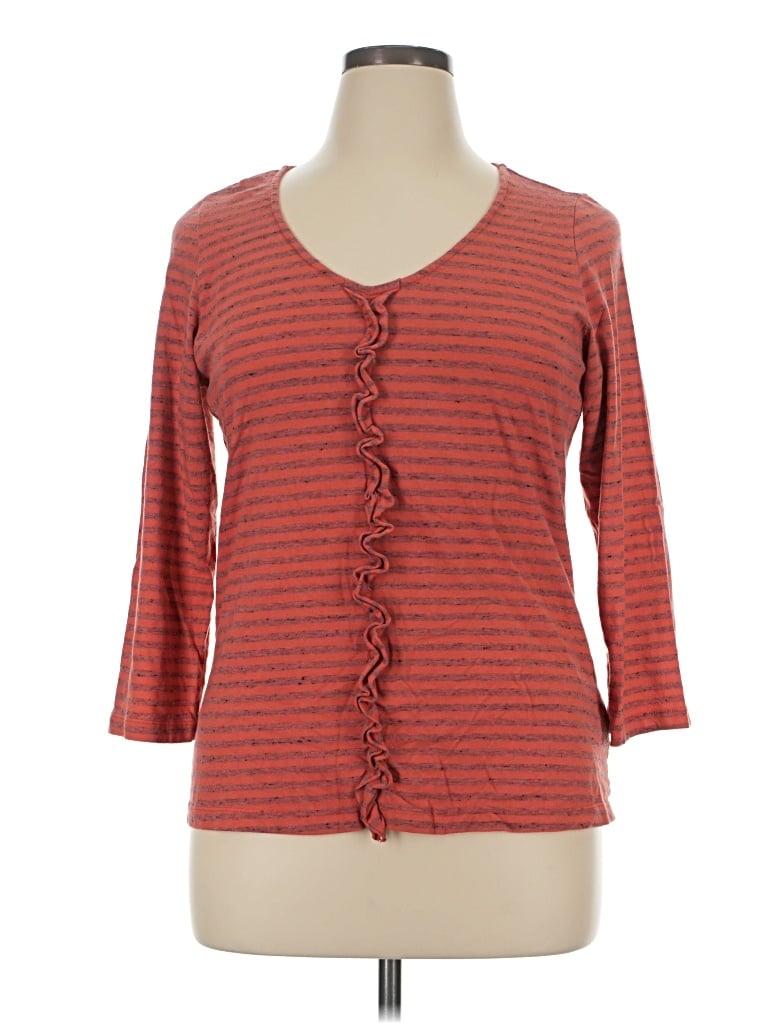 Pre-owned Cut Loose 3/4 Sleeve T-shirt In Red