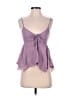 Pull&Bear Purple Sleeveless Blouse Size S - photo 1