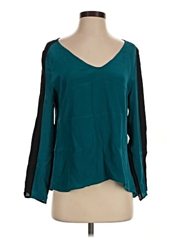Aryn K. 3/4 Sleeve Silk Top (view 1)